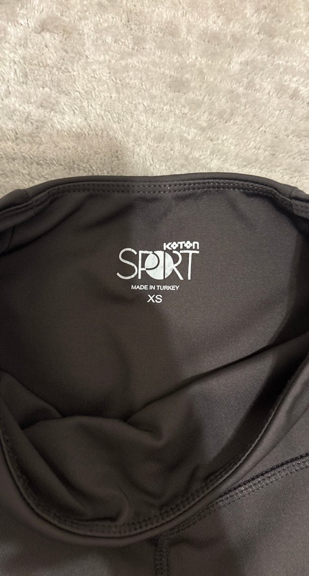 Gri Kadın Tayt Cep Detaylı - Görsel 3