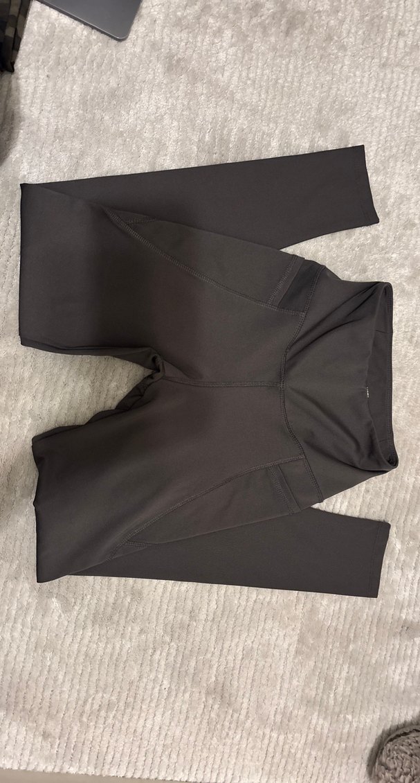 Gri Kadın Tayt Cep Detaylı - Görsel 2