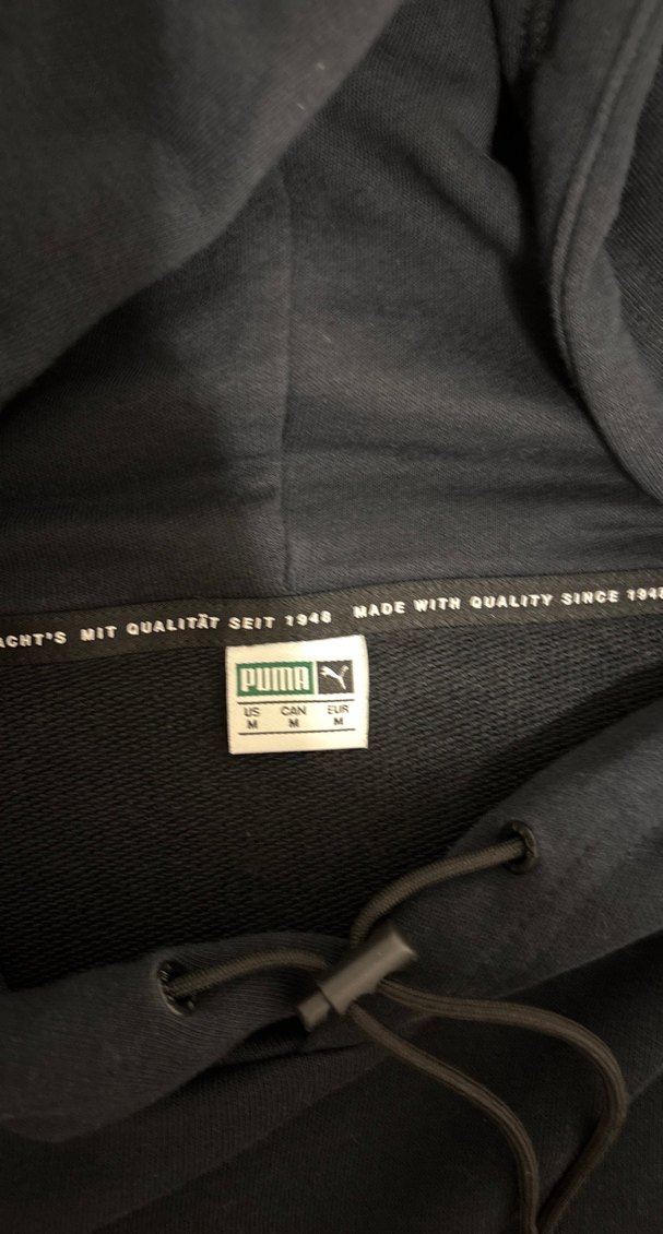 Siyah Kapüşonlu Baskılı Kadın Crop Sweatshirt - Görsel 5