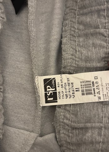 Gri penye şort - Görsel 6