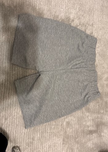 Gri penye şort - Görsel 2