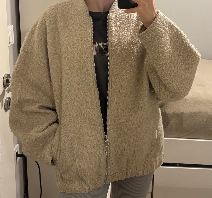 Zara peluş ceket - Görsel 3