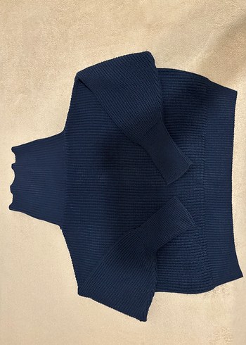 Fermuarlı geniş yakalı Hırka - Görsel 7