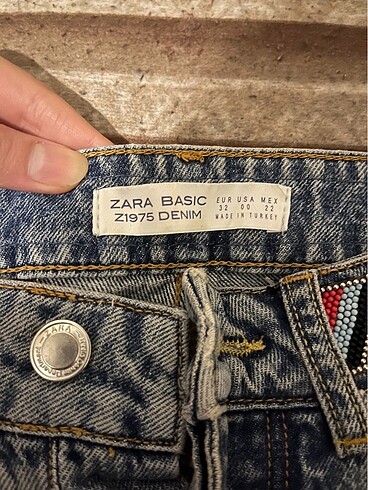 Zara bel detaylı pantolon jean