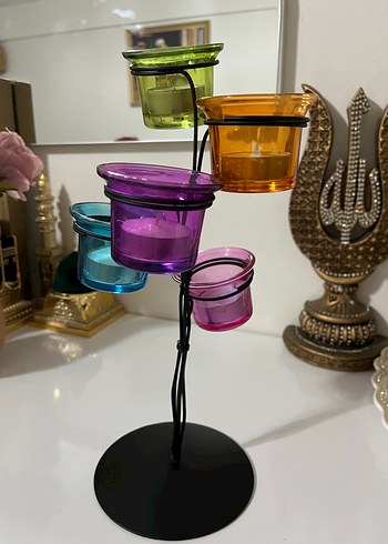 Renkli Cam Mumluk - Görsel 3