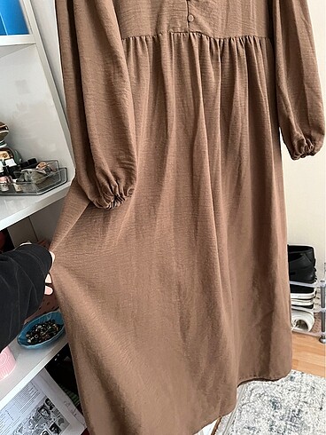 40 Beden kahverengi Renk Kadın elbise