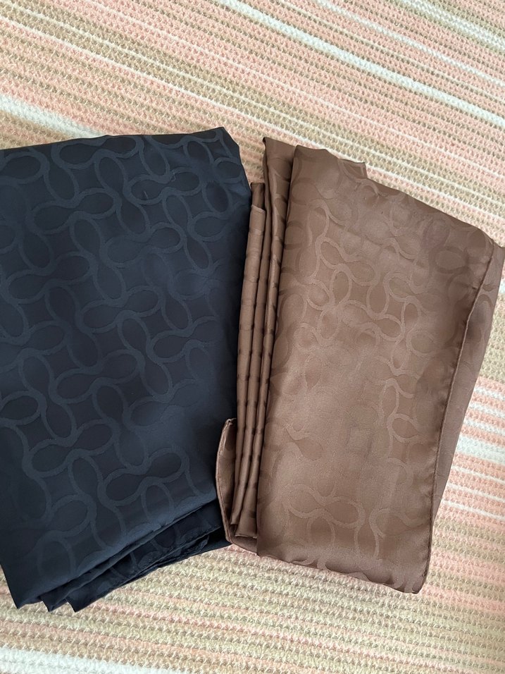 Kadın Drapeli Koyu Kahverengi Şal - Görsel 3