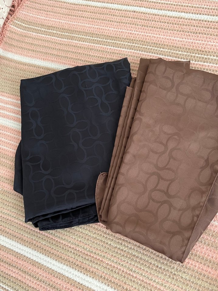 Kadın Drapeli Koyu Kahverengi Şal - Görsel 2