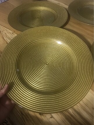 gold cam supla servis tabağı