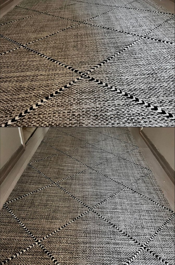 2li Gri Modern Koridor Halısı - Görsel 3