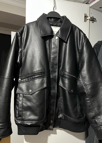 Bershka Bershka oversize deri ceket