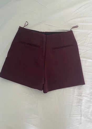Zara Zara Bordo Mini şort Etek