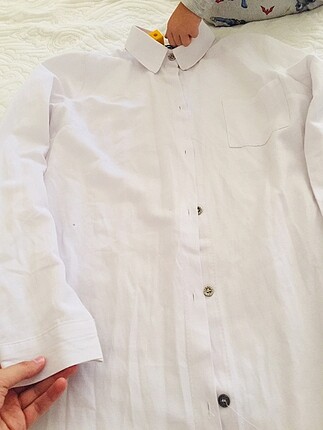Beyaz tunik gömlek