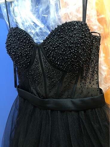 s Beden siyah Renk Nişan elbisesi
