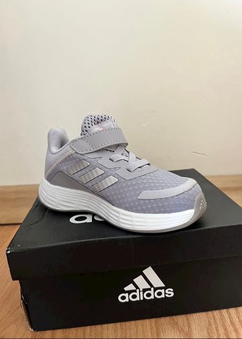 Kız Çocuk Gri Spor Ayakkabı Cırt Cırtlı - Görsel 3