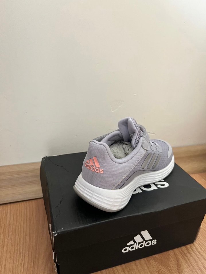 Kız Çocuk Gri Spor Ayakkabı Cırt Cırtlı - Görsel 4