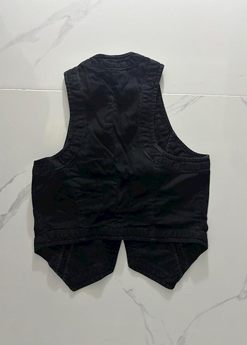 Siyah Düğmeli Yelek - Görsel 2