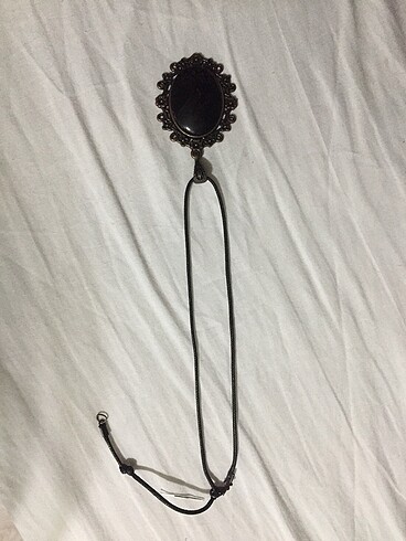 American Vintage Siyah taş kolye