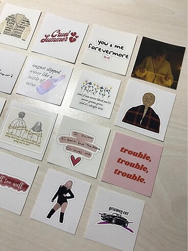 20 adet Taylor Swift Sticker Set