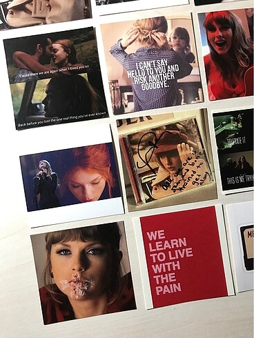 Taylor Swift Red Sticker Set