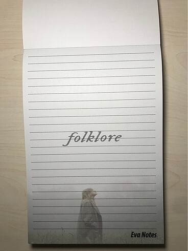  Beden Renk Taylor Swift Folklore Albüm Not Defteri