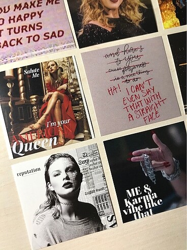 Taylor Swift Reputation Albüm Sticker Seti
