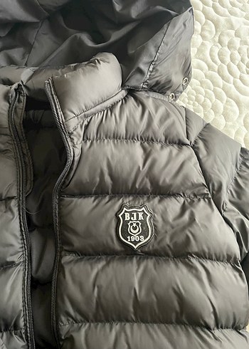 Siyah  Erkek Çocuk Kapüşonlu Mont - Görsel 6