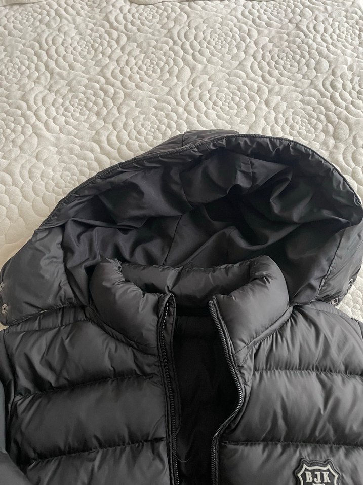 Siyah  Erkek Çocuk Kapüşonlu Mont - Görsel 5