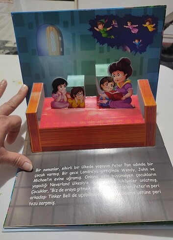  3 Boyutlu Peter Pan Çocuk Kitabı 