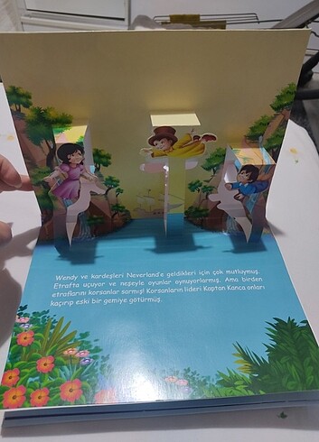  Beden 3 Boyutlu Peter Pan Çocuk Kitabı 