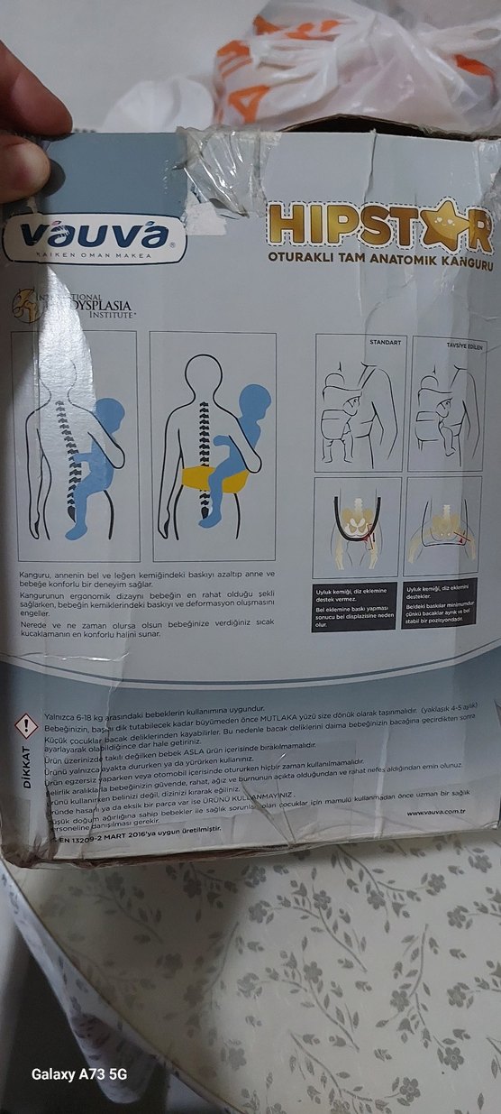Gri Hipstar Anatomik Bebek Kanguru - Görsel 2