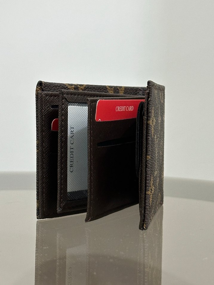 Kahverengi Desenli Erkek Cüzdan - Görsel 4