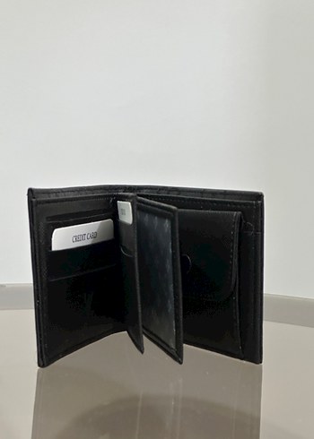 Siyah Baskılı Erkek Cüzdanı - Görsel 2