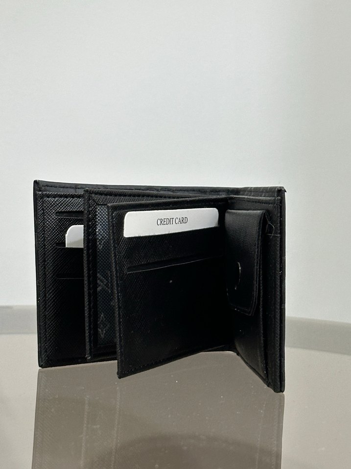 Siyah Baskılı Erkek Cüzdanı - Görsel 3