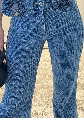 Kadın desenli Denim Pantolon