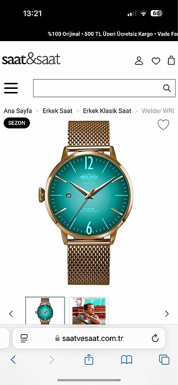 Welder erkek saati