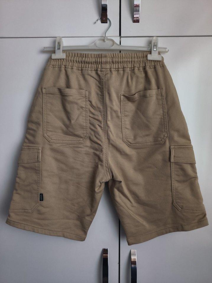 Bej Erkek Rahat Kesim Şort - Görsel 2