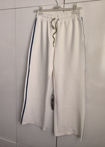 Beyaz Kadın Rahat Pantolon - Görsel 2