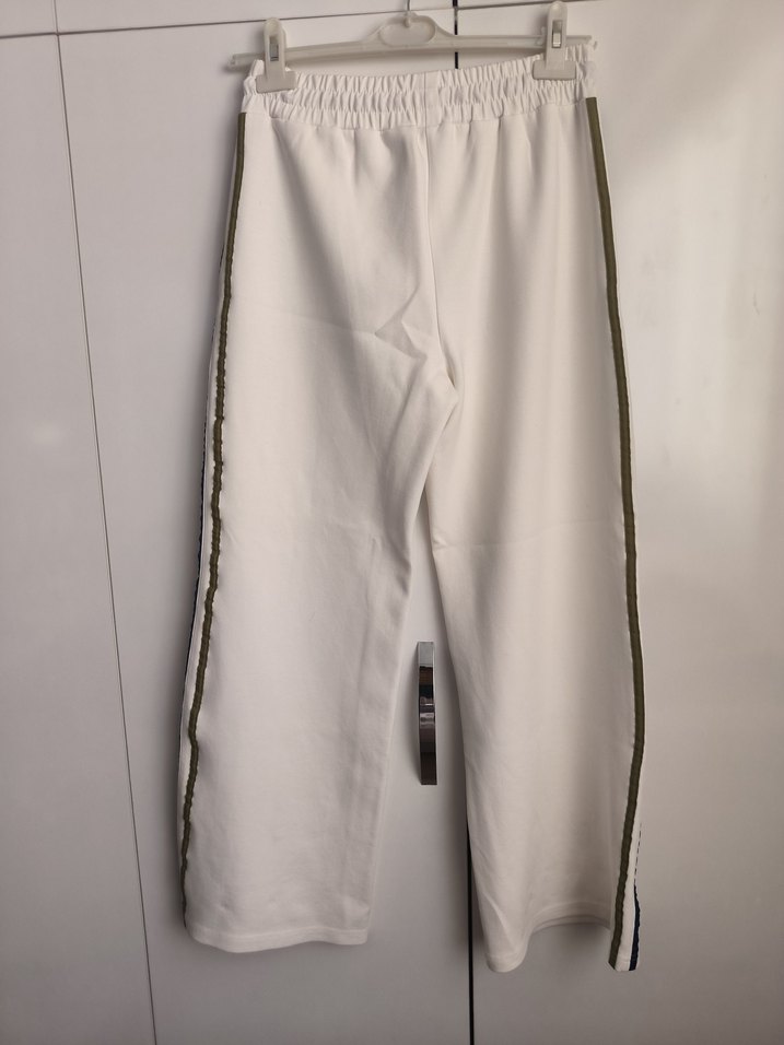 Beyaz Kadın Rahat Pantolon - Görsel 3