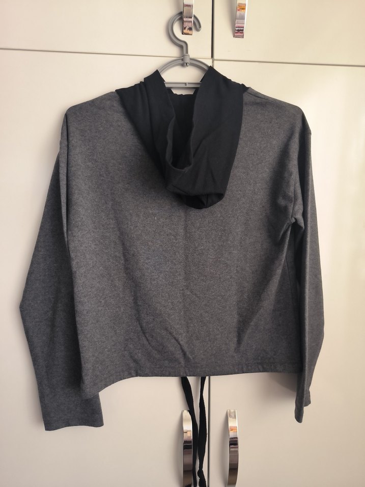 Gri Kadın Sweatshirt - Görsel 2