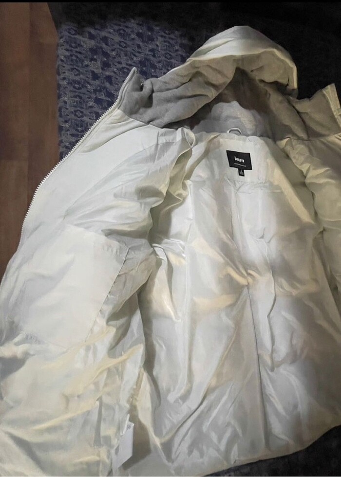 Mavi jeans beyaz mont - Görsel 2