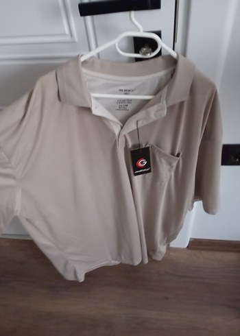 Bej Erkek Kısa Kollu Polo Tişört - Görsel 3