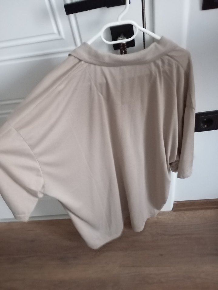 Bej Erkek Kısa Kollu Polo Tişört - Görsel 2