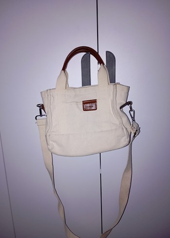 Bej Minimalist Kadın Omuz Çantası - Görsel 2