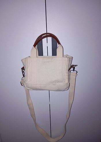 Bej Minimalist Kadın Omuz Çantası - Görsel 4