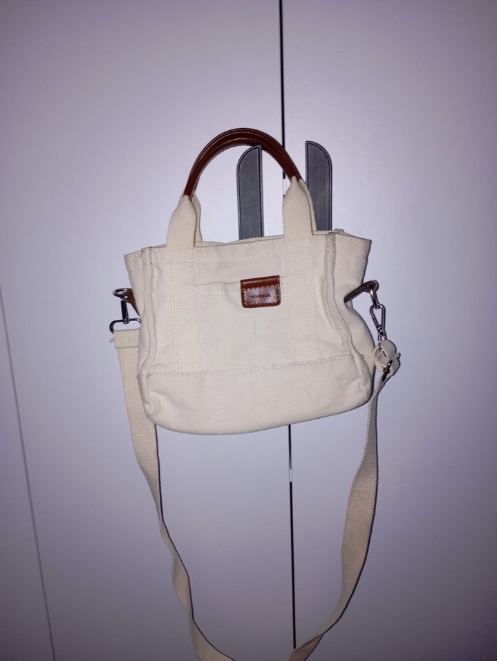 Bej Minimalist Kadın Omuz Çantası - Görsel 2