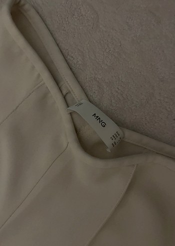 Mango Bej Kadın Kumaş Pantolon - Görsel 3