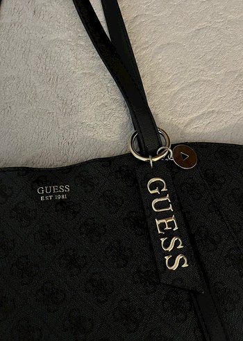 Guess Siyah Deri Kadın Çanta - Görsel 2
