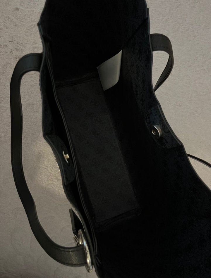 Guess Siyah Deri Kadın Çanta - Görsel 4