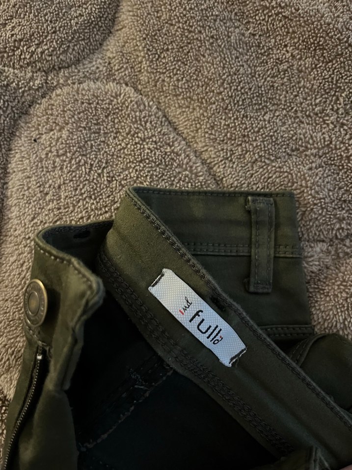 Kadın Haki Kumaş Pantolon - Görsel 2